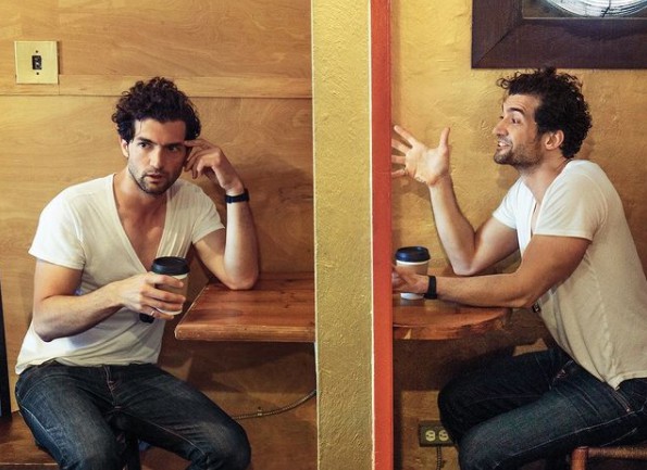 David Alpay picture of acting & having coffee