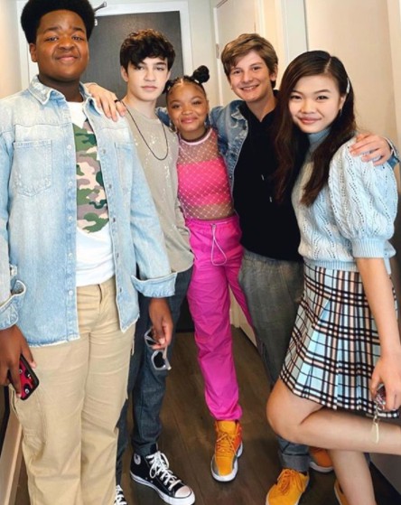 Bryce Gheisar with his friends