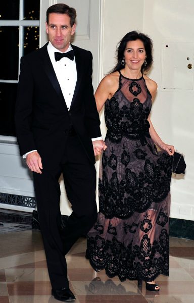 Natalie Biden's father and mother picture walking