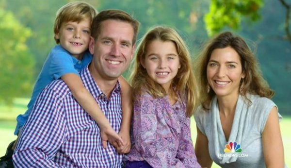 Natalie Biden with her family in her childhood picture