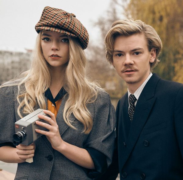 Thomas Brodie-Sangster posing for a photo with his co-actor