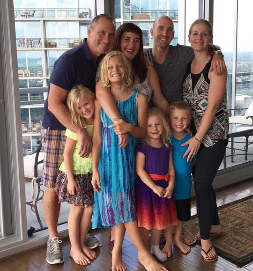 Blake Wilson with her family including her ex-husband & their children