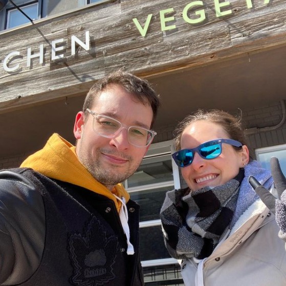 Simply Nailogical with her boyfriend Benjamin Mazowita