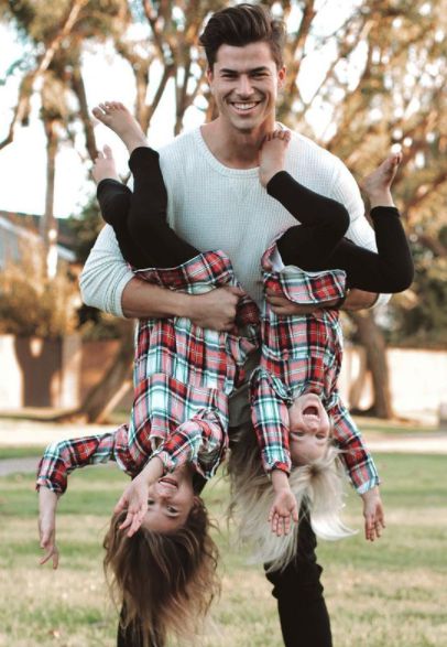 Chase Mattson with his daughters