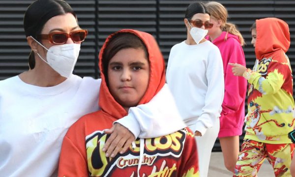 Mason Disick with his mother