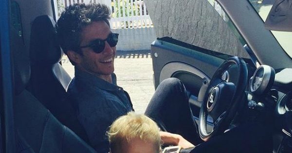 Christie Mac Campo's husband Bobby sitting inside the car