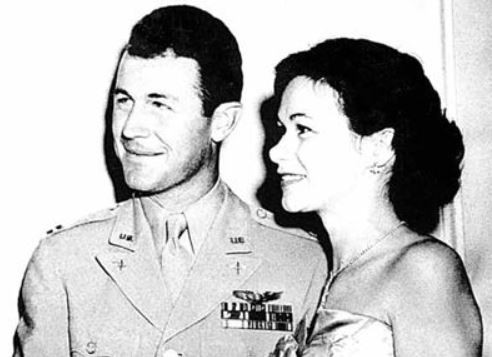 Victoria Scott D'Angelo's late husband Chuck with his first wife