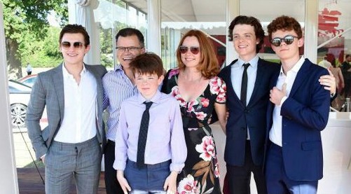 Nicola Elizabeth Frost with her husband Dominic and their sons