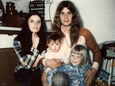 Osbourne with her family