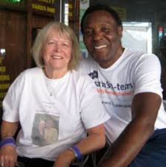 Rafer with his wife Elizabeth Thorsen