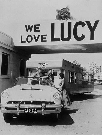 Desi Arnaz with his car
