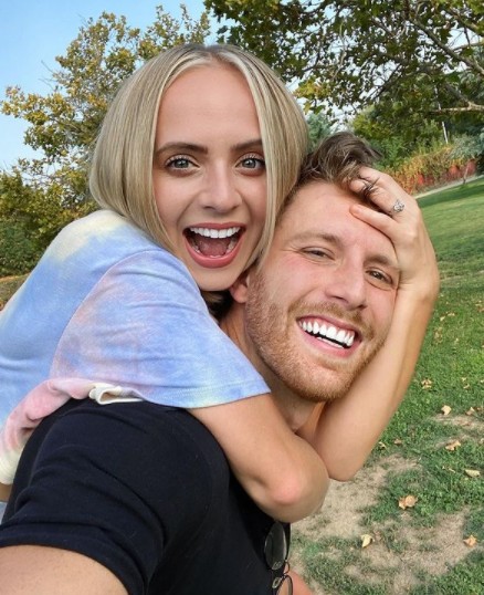 Madilyn Bailey with her husband James Benrud 