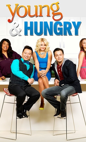 Sadowski with his co-stars in the cover of their series