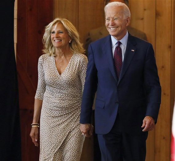 Jill Biden with her husband Joe Biden