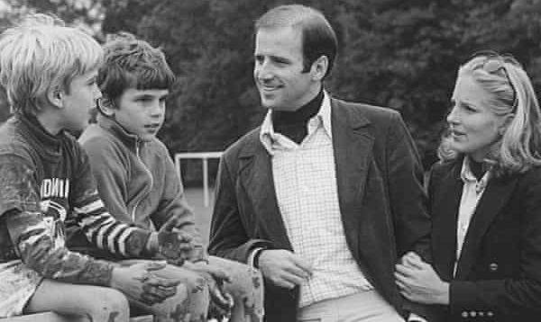 Neilia Hunter Biden with her husband Joe Biden and their kids