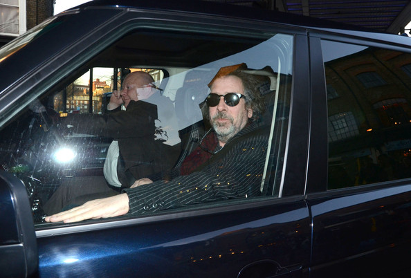 Lena Gieseke's ex-husband Tim sitting inside the car