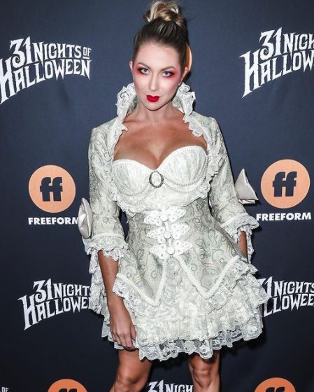 Stassi posing for film cover