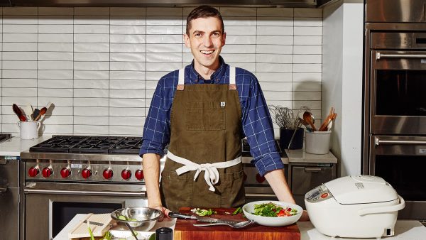 Chris in his food recipe