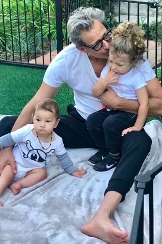 Goldblum with his kids