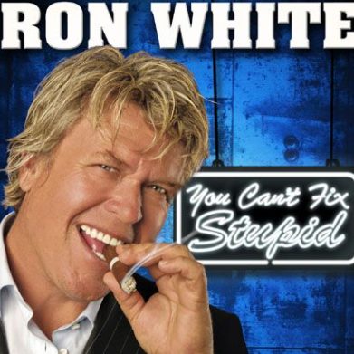 Ron White posing for a film cover 