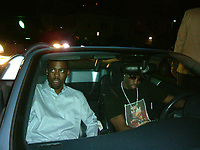 Caption: Malaak Compton Rock ex-husband Chris Rock inside the car