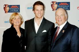 Caption: Tom Brady with his parents