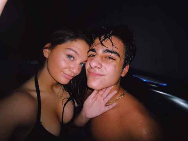 Claudia Conway with her boyfriend Carmelo Velardo 