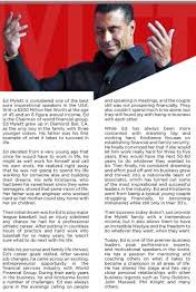 Caption :Ed Mylett in the magazine