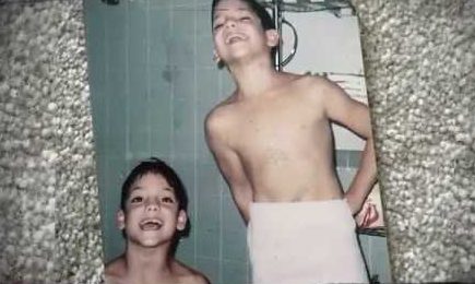 Grant Cardone childhood photo with his brother