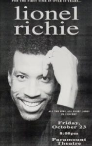 Lionel Richie photo in the poster