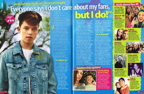 Caption: Jacob Sartorius in the magazine