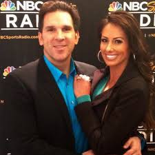 Caption: Erik Kuselias with his ex-wife Holly Sonders