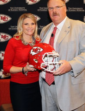 Andy Reid with his wife Andy 
