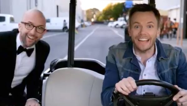 Jim Rash with his co-actor