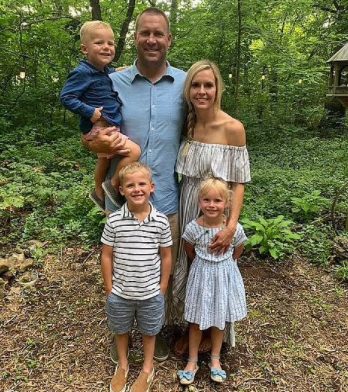 Ben Roethlisberger with his wife Ashley Harlan and children 