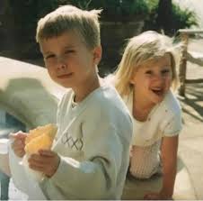 Caption: Chase Chrisley's childhood photo with his sibling