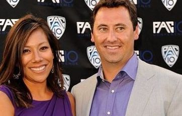 Steve Sarkisian with his ex-wife Stephanie Sarkisian