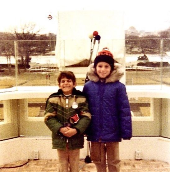 Dana Bash childhood photo with her brother
