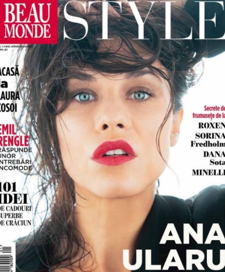 Ana Ularu photo in the magazine cover