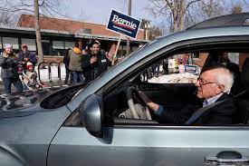 Deborah Shiling's ex-husband Bernie Sanders driving the car car