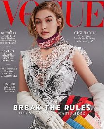 Caption: Gigi Hadid in the poster