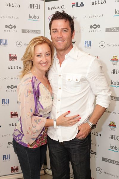 Yannick Bisson with his wife Chantal Craig