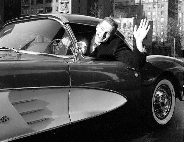 Deborah Mays's ex - husband Joe Namath inside the car