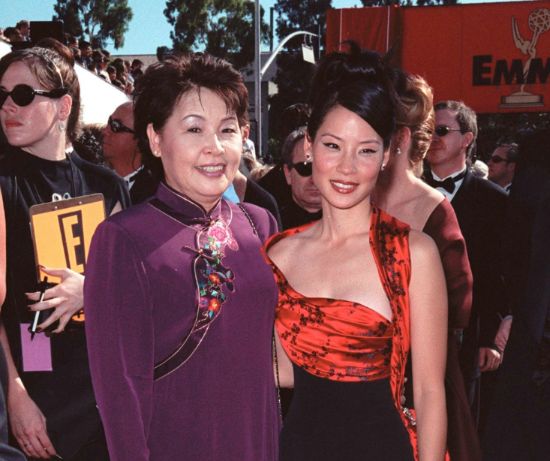 Lucy Liu with her mother, Cecilia Liu
