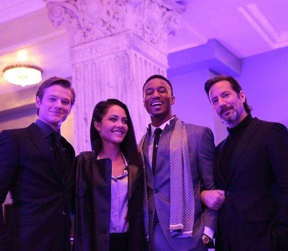 Lucas Till clicking photo with his friend