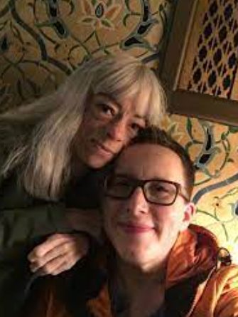 Liz Carr with her husband Jo Church