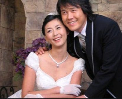 Sung Kang clicking photo with his wife Prada Miki Yim