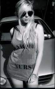 Maria Brink with her car