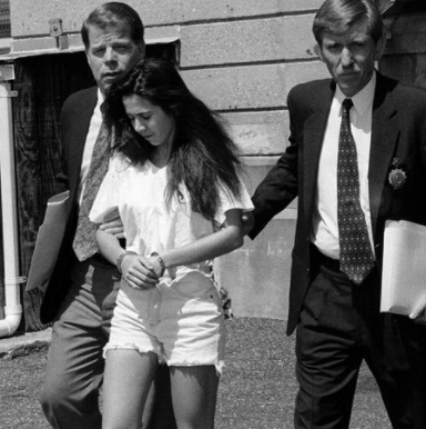 Amy Fisher being arrested