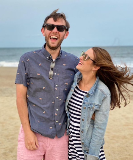 Amy Aaronson with her husband Erick Ferris